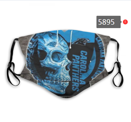 2020 NFL Carolina Panthers Dust mask with filter->nfl dust mask->Sports Accessory